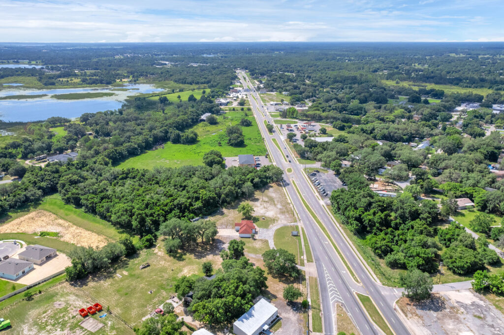 334 e myers blvd. mascotte aerial view of hwy 50 east toward orlando, fl