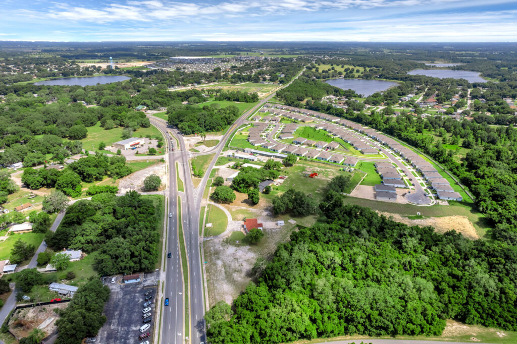 334 e myers blvd. mascotte aerial view from hwy 50